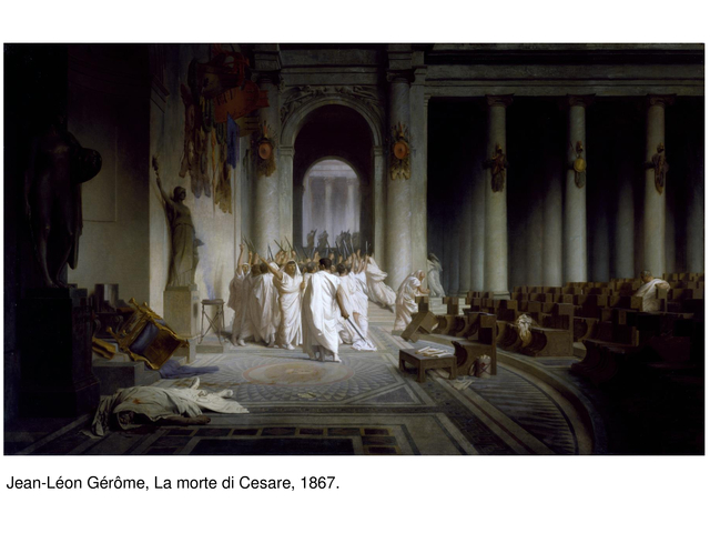 J.L. Gérôme, La morte di Cesare, 1867