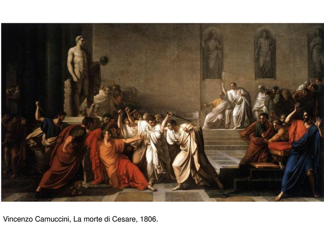 Vincenzo Camuccini, La morte di Cesare, 1806