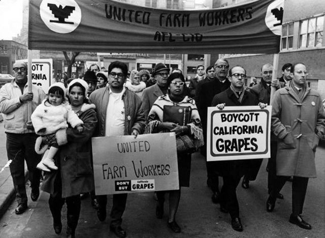 Late 1967 - 1970: Boycott of California grapes