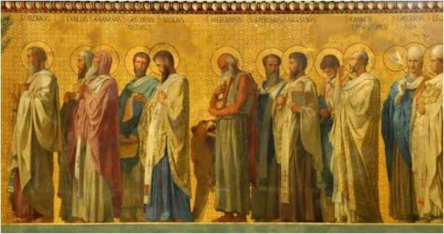 H. Flandrin,  Part. del fregio di Sani-Vincent-de- Paul, 1848-1853.