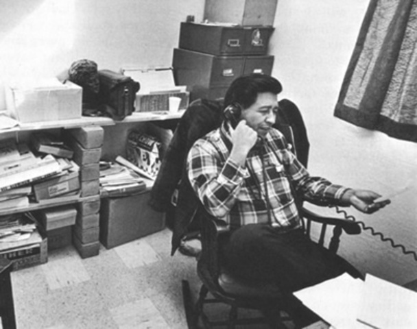 His first real job in California.