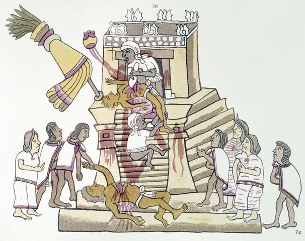 Aztec Empire Human Sacrificing