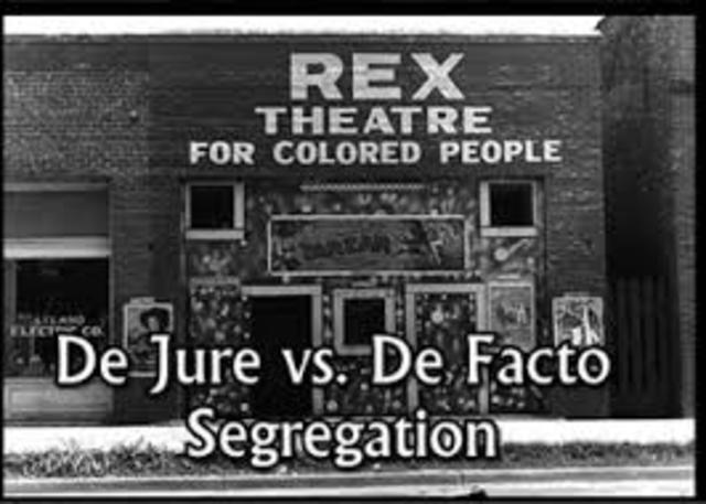DeJure/DeFacto Segreation