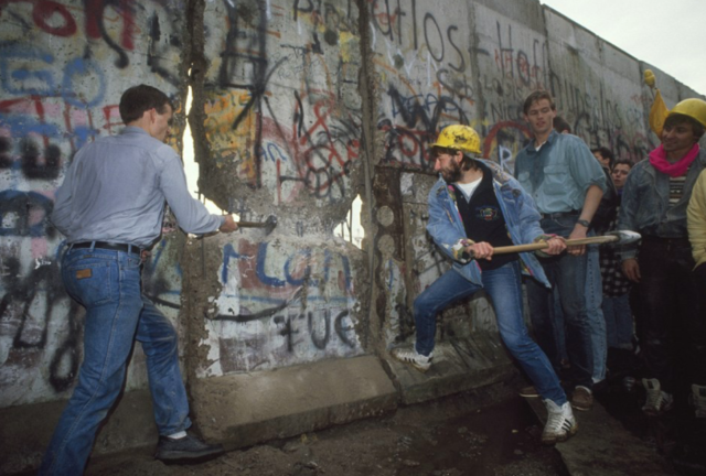 Berlin Wall Taken Down
