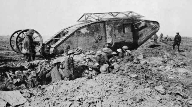 The first tanks appear.