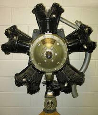 Introduction of lightweight, air-cooled radial engines