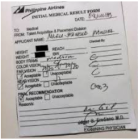 The Airline Medical Examination