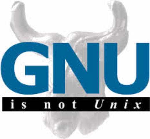 Richard Stallman anuncia públicamente el proyecto GNU.