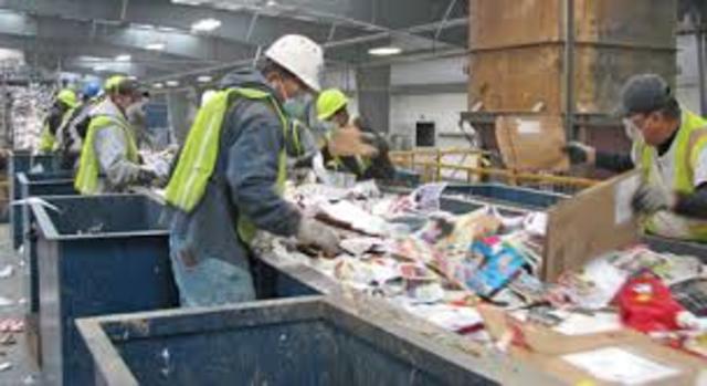 First rubbish sorting plant for recycling