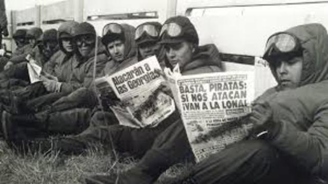 Guerra de Malvinas.