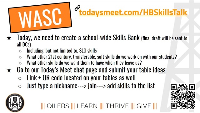 Skills Bank Creation All-Staff