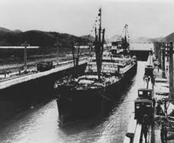 inaguracion del canal de panamá