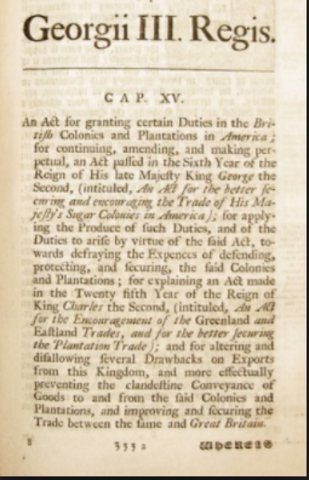 Revenue Act/Sugar Act