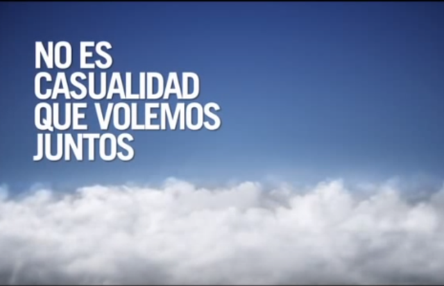 No es casualidad que volemos juntos