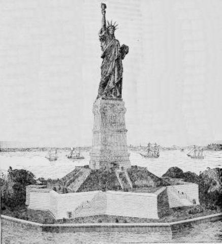 Statue of Liberty arrived in New York
