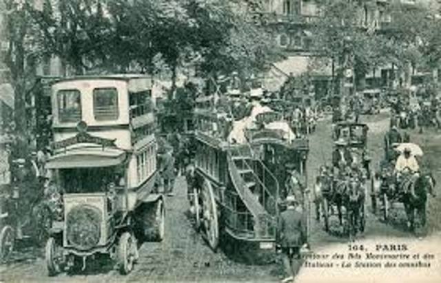 The first double decker bus