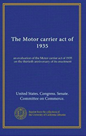 Motor carrier act