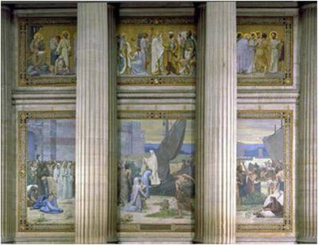 P.Puvis de Chavannes, Storie della vita di Santa Genoveffa, 1874-1878; 1893-1898.