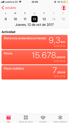 Caminata el jueves pasado