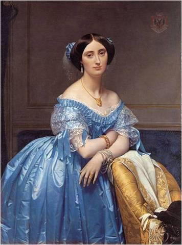 Jean-August-Dominique Ingres,  Ritratto della principessa Albert de Broglie, 1853.