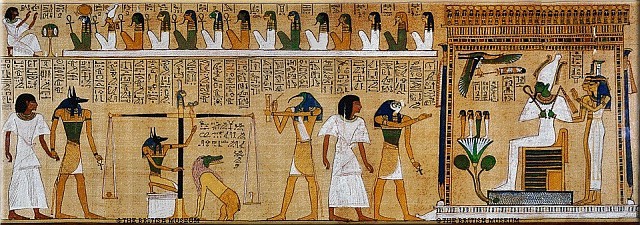 Het dodenboek van het oude egypte