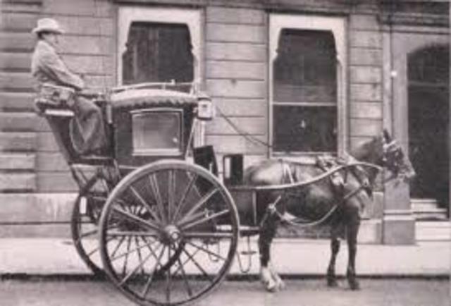 The hansom cab is made