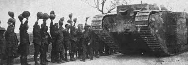 First use in masse of tanks at the battle of Somme.