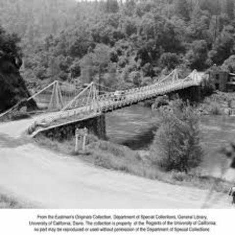 First Suspension Bridge