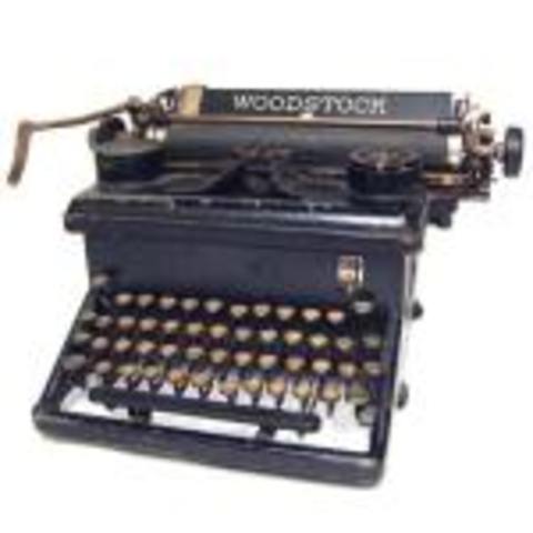 La máquina de escribir.