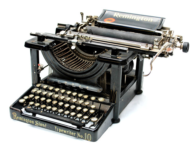 Maquina de escribir aceptada.