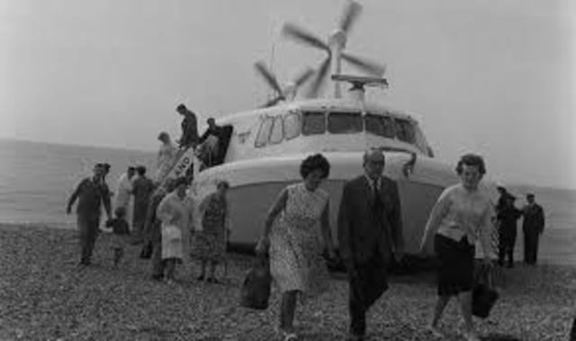 Passenger service across the English Channel introduced