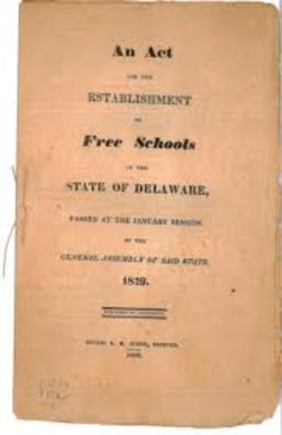 First School Act is passed