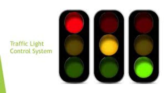 electric traffic light invented.