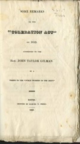 Toleration act