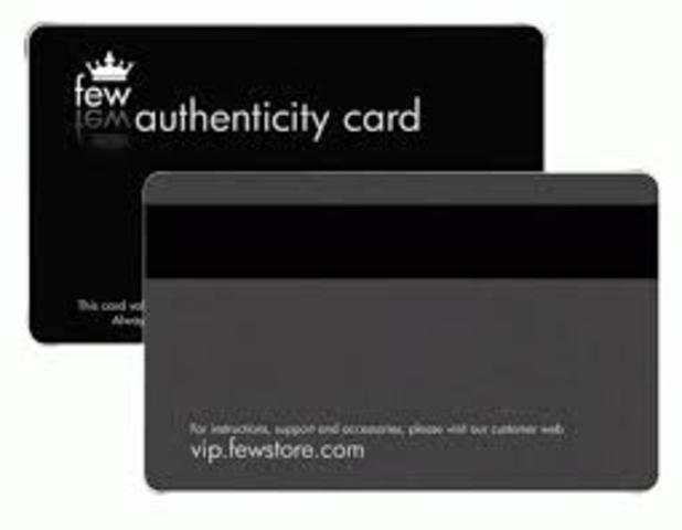 Tarjetas magnéticas.