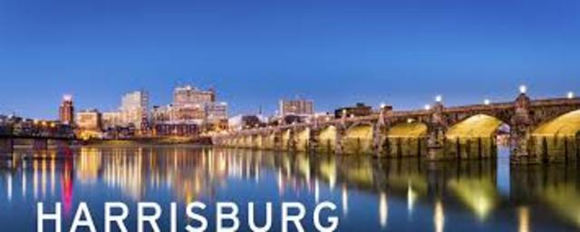 Harrisburg became state capital