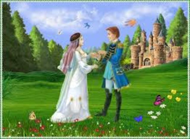 así fue su boda, siendo felices hasta su deceso