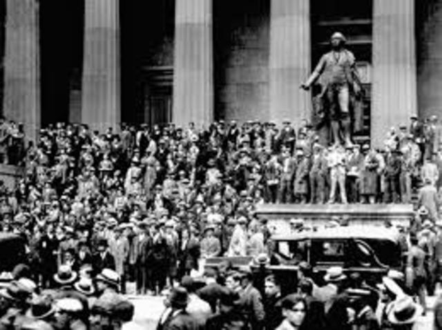 Stock Market Crashes "Black Tuesday"