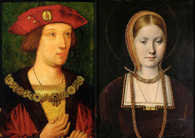 marriage between Arthur and Cathrine of Aragon