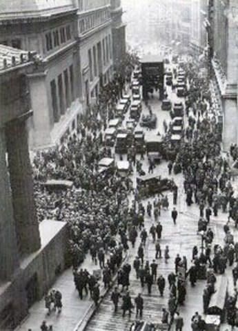 •	Stock Market Crashes “Black Tuesday” (1929)