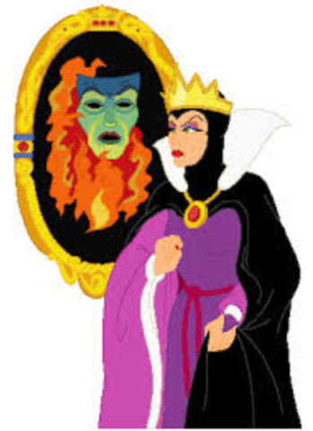 La madrastra descubre que Blanca nieves estaba viva.