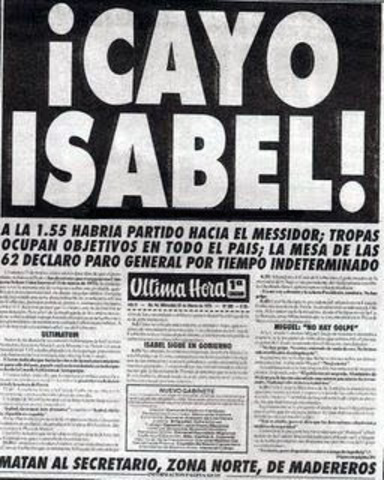 Comienzo de una nueva dictadura militar