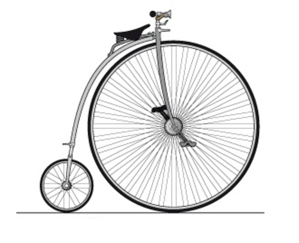 Bicicleta de rueda alta