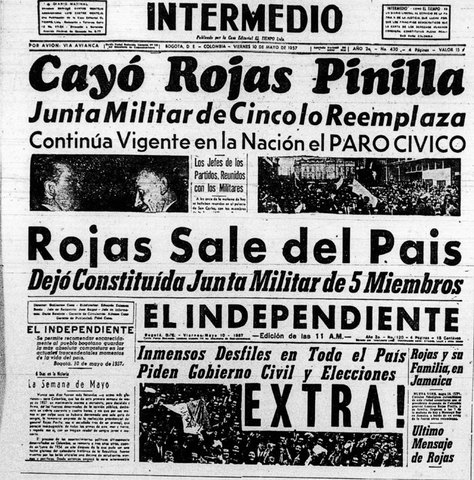 Huelga General y Fin del Mandato de Pinilla