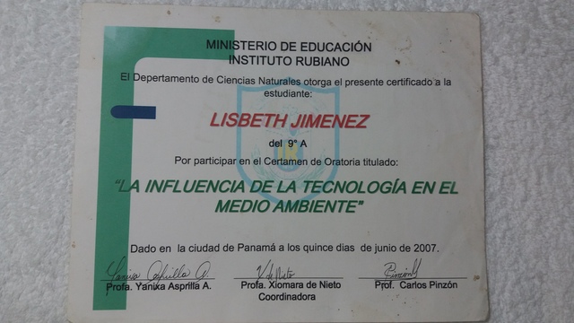 CERTAMEN DE ORATORIA -9no A