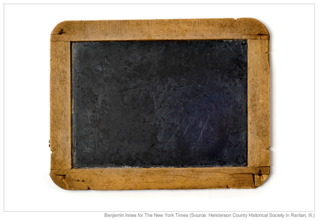 First school slate invented