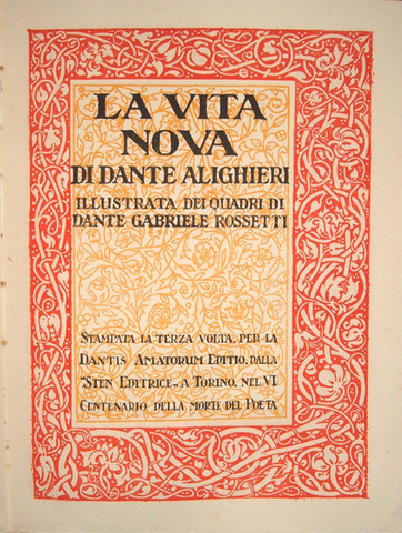 Scrive "La vita nuova"