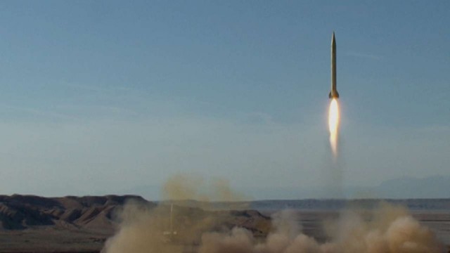 Iran reportedly carries out medium-range ballistic missile test.