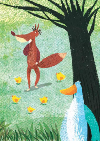 Cuando la señora zorra olvidò de que se alimentaba