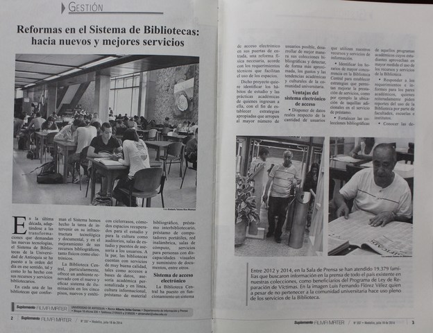 2014 - Promoción y difusión del servicio